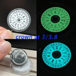 Kits Green Blue Luminous Nh36a Watch Movement Original 24 Jewels Japan Mechanism Crown at 3/3.8 O'clock Weekday Date Repair Tool Kit