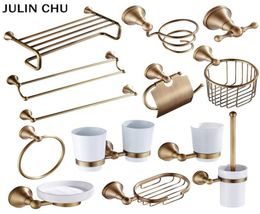 Towel Racks Bronze Bathroom Accessories Hardware Set Antique Hair Dryer Rack Coat Shelf Rail Bar Shower Soap Dish Holder Toilet Br3503429