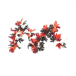 Decorative Flowers Artificial Garland Autumn Fall Halloween Decorations For Bannister Stair Tables Backdrop Front Door