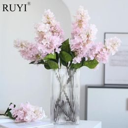 Decorative Flowers Hydrangeas Artificial Flower Branch Wedding Floral Arrangement Accessories Home Table Room Decoration Christmas Party