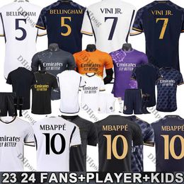 MCF Real Madrids 2023 24 Football kits BENZEMA MBAPPE Soccer Jerseys 23/24 KROOS BELLINGHAM CAMAVINGA VALVERDE RODRYGO ALABA MEN Kid soccer jersey kit