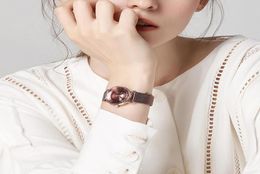 womens luxury watch japanese quartz movement classic style stainless steel case leather strap deep waterproof montre de luxe ja1128417425