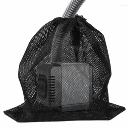 Drawstring 31X41CM Fashion Black Water Pump Philtre Bag Protects From Particles Dirt Debris