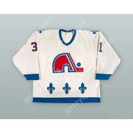 Gdsir Custom VALERI KAMENSKY 31 QUEBEC NORDIQUES WHITE HOCKEY JERSEY NEW Top Ed S-M-L-XL-XXL-3XL-4XL-5XL-6XL