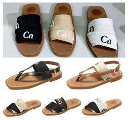 DHgate Designer Sandal Luxury Man Woody clog Mule Flat sandale Slide Letter loafers tazz slipper Womans pink Slippers summer beach platform Canvas shoe flip flop