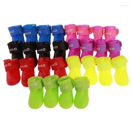 Dog Apparel Waterproof Shoes Breathable Pet Rain Wear Anti-slip Soft Boots Solid For Small Medium Dogs Cats