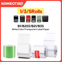 Paper Niimbot Official Label Papers for Label Printer B1 B21 Barcode Maker Thermal Sticker Price Tag Paper For Store Home Waterproof