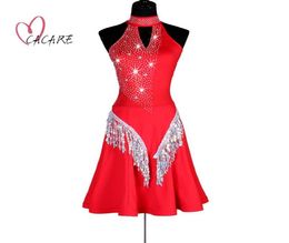 CACARE Latin Dance Dress Stage Wear Women Dancing Competition Dresses Fringed Dress Salsa Costumes Ballroom Tango Jazz Customise D7048682