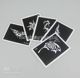 Temporary tattoos Stencil Paper 100 pcslot Tattoo Template Tattoo Stencils For Body Art Painting Tattoo Pictures Waterproof Mix4317156