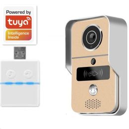 Doorbell 2MP 1080P POE Tuya APP WIFI IP Intercom wizualny wizjer do drzwi z dzwonkiem bezprzewodowy wizjer wideo wideodomofon