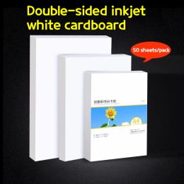 Paper A4 White Cardboard Doublesided Matte Coated Paper 250g 300g Inkjet Printing Business Card Paper Print Shop Supplies