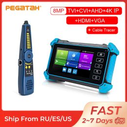 Display Pegatah ipc5200 4K IP CCTV Tester 8MP AHD CVI TVI SDI camera testing CCTV Portable monitor AHD tester IPC tester for IP camera