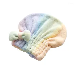 Towel Thick Coral Fleece Hair Drying Caps In Colourful For Women Ultrafine Fibre Towels Fast And Super Absorbent Head Wrap