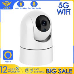 Intercom 5g Baby Monitor Ptz Ip Camera 1080p Indoor Ai Human Detect Surveillance Wireless Cam Twoway Audio Alexa Security Cctv Camera