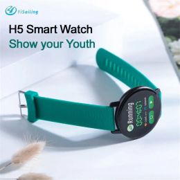 Watches H5 round Smart Watch Full screen Touch Heart Rate Blood Pressure Health monitoring Sports Mode sleeping tracker Sport smartwatch