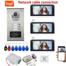 Intercom Tuya Video Intercom For Home WIFI Wireless Video Intercom For Apartment Video Doorphone Call 2/3 Floors WIFI Door Bell