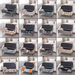 Chair Covers Storage Ottoman Cover Rectangle Slipcover Folding Bench Slipcovers Footrest Stool