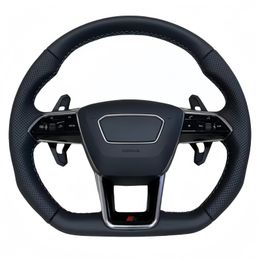 Car steering wheel suitable for Audi A3 A4 A5 B8 A6 Q5 Q7 2005 to 2011 100% real carbon Fibre