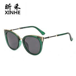 New designer sunglasses Men's Luxury Designer Women's Sunglasses Fashion Polarized Cat Eyes Pattern Popular Glasses P377