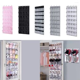 Storage Bags 28 Grids Large Mesh Cloth Box Hanging Bag Wall-mounted Sundries Organiser Holder Behind Door Shoes Slippers