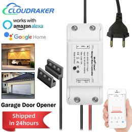 Control WiFi Garage Door Opener Smart Gate Door Controllor Compatible With Alexa Echo Google Home Smart Life Tuya Smart iOS Android APP