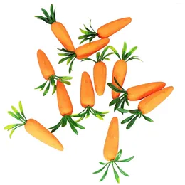 Decorative Figurines 12 Pieces Of Artificial Carrot Vegetable Home And Kitchen Decorations Gifts Wall Decor For Garden