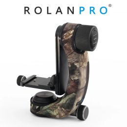 Monopods Rolanpro Personality Tripod Head Camouflage Sleeve Protective Case for Gitzo Ghfg1 Gimbal Protective Case