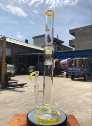New design of 21 inch yellow big stick tree fork drill bong smoker tobacco tobacco oil with 19mm bowl and delivery4678131