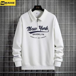 Men's Hoodies Men Sweatshirts Cotton Zipper Lapel Oversized 6XL 7XL 8XL Plus Size Long Sleeve Pullovers Autumn Streetwear Fashion Sportswear