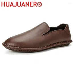 Casual Shoes Quality Genuine Leather Mens Loafers Comfortable Men Male Driving Man Footwear Slip On Flats Moccasins