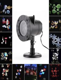 12 Pattern LED Pattern Projector Light Outdoor Waterproof Landscape Garden Wall Lamp for Halloween Christmas Holiday9570553