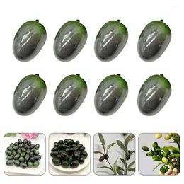 Party Decoration 30 Pcs Imitation Olive Artificial Flower Vase Model Decor Plastic Cute Stuff Fake Fruit House