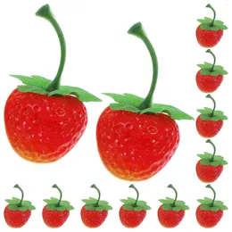 Party Decoration Plastic Fruit Simulated Strawberry Model Childrens Toys Artificial Fruits For Lifelike