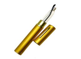 High Quality Ultra Slim Trim Reading Glasses Gold Trim Hard Tube Case Metal Mini Tube Reader Strength 10 15 20 25 30 9170946