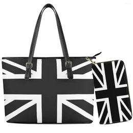 Evening Bags England Country Flag Pattern Woman Handbag Comfortable Fabric Wallet Satchel Gift For Lover Friends Children