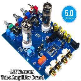 Amplifier 6J5 Vacuum Tube Amplifier Board 5.0 Bluetooth Vacuum Tube Preamplifier Board for Home Theater Karaoke Hifi Sound Amplifier