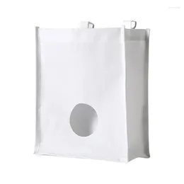 Storage Bags Grocery Bag Holder For Garbage Shopping With Hooks And Round Extraction Port Waterproof Hangings Organiser