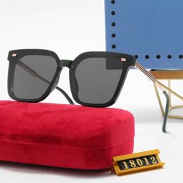 luxury designer sunglasses New High Definition Polarised Lenses TR90 Frame White Copper Foot Screen Red Fashion Sunglasses