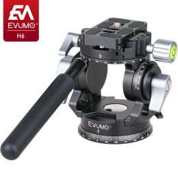 Monopods Hollow Panoramic Tripod Head Rotating Camera Video Head Mount Arca Swiss Quick Release Plate for Camera Tripod Max Load 10kg