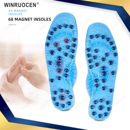 Accessories 68 Magnetic High quality Massage Insoles Slimming Weight Loss Promote Blood For Men/ Women Health Care Shoe Pads Unisex