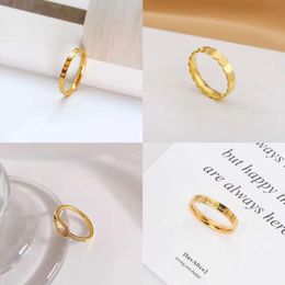 Titanium Steel Non Fading Ring for Women's Instagram Niche Design, Plain Ring Index Finger Ring, Cool and Personalised Couple Ring