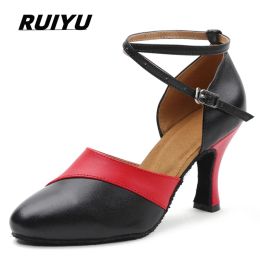 Boots Latin Shoes Salsa Tango Ballroom Party High Heel Women's Shoes Red White Girls Summer Outdoor Sports Shoes Dance Shoes