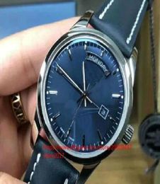 Mens Luxury Top Transocean Day Date Automatic Nickel Plated Asia 2824 Blue Dial with Stick Markers Mens Luminous Watches 20195056102