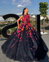 Dresses Black Organza Vintage African Gothic Country Wedding Dresses With Hand made Flowers Wedding Bridal Gowns 2019 South Africa