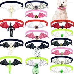 Dog Apparel 20 Pcs Bowtie Halloween Devil Style Pet Small Cat Neckties Wholesale Tie Grooming Accessories