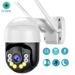 Cameras 8mp Hd Wifi Ip Camera Outdoor Security Cameras Color Night Vision 5mp Wireless Video Surveillance Cameras Smart Human Detection