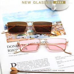 Sunglasses Vintage Small Square Frame Fashion Luxury Rectangle Sun Glasses For Women Men Shade Summer UV Protection