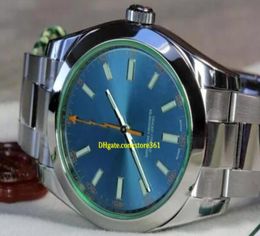 luxury watches Luxury WATCHES STAINLESS STEEL BLUE Z DIAL 116400Z UNWORN WITH BOX AND CARD 40MM Man Wristwatch3837198