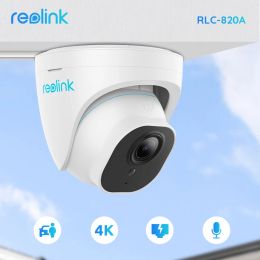 Intercom Reolink Smart 4k 8mp Poe Outdoor Camera Human/car Detection Infrared Night Vision Dome Cam Smart Home Security Camera Rlc820a