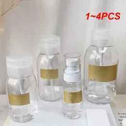 Storage Bottles 1-4PCS 300/500ml Nail Art Press Bottle Refillable Portable Cleaning Water Polish Removing Makeup Spray